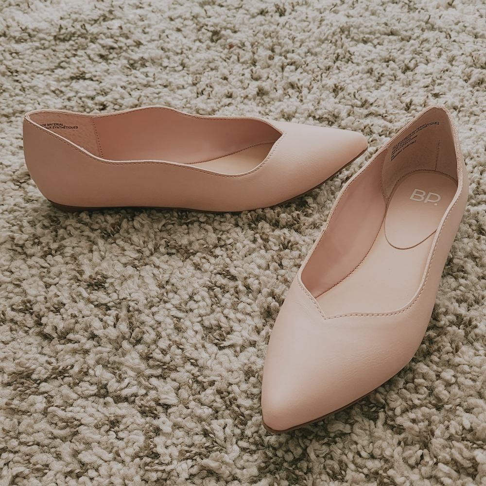 NIB Flats BP. Sierra Blush Faux Leather - Size 6M - Picture 2 of 7